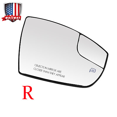 #ad Passenger Mirror Glass w Spotter Glass Heated Fit for Ford 13 18 ESCAPE C MAX