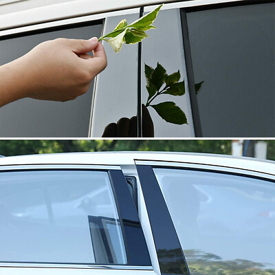 #ad 8X Car Pillar Posts Trim Decorative Cover For 2018 2021 Toyota Camry Accessories
