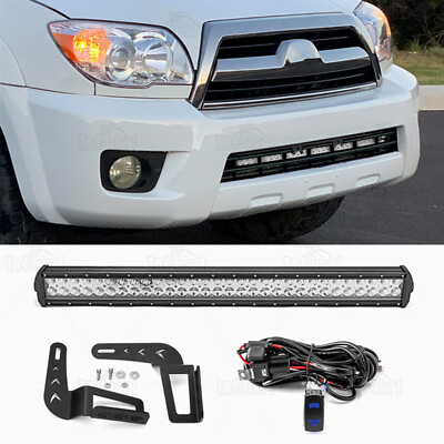 #ad 32quot; Lower Bumper LED Light Bar Combo Kit For Toyota 4Runner 03 04 05 06 07 08 09