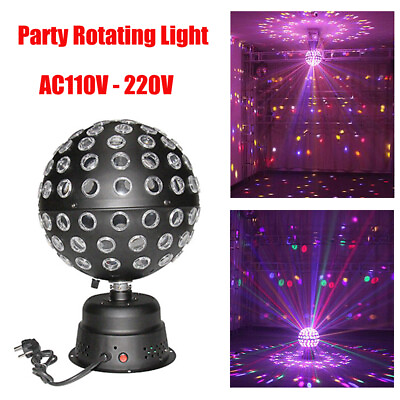 #ad Sound Activated Remote DJ Disco Ball Party Strobe Rotating Light Ball 110 220V