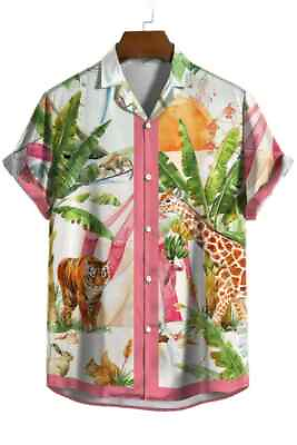 #ad BIG SALE Fashion Animal Shirt 3d Print Unisex Shirt Short Sleeve T shirt S 5XL