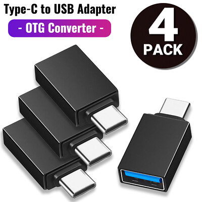 #ad 4 Pack USB C 3.1 Male to USB A Female Adapter Converter OTG Type C Android Phone