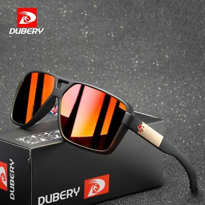 #ad DUBERY Pilot Polarized Sunglasses Men Driving Fishing Sun Glasses Women Mirror