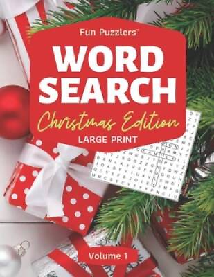 #ad Word Search: Christmas Edition Volume 1: 85 x 11 Large Print Fun Puzz GOOD