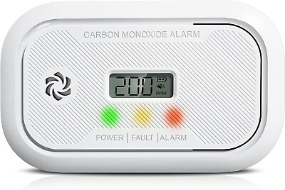#ad Ecoey LCD Carbon Monoxide Detector Replaceable Battery Operated Free SHIPPING
