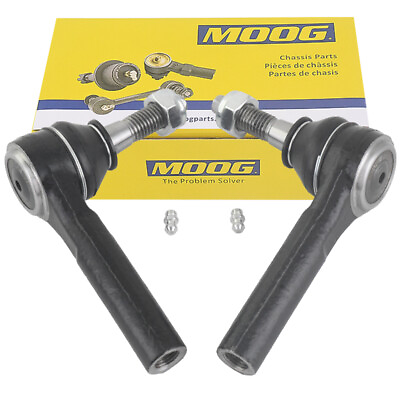 #ad MOOG Front Steering Outer Tie Rod Ends Kit For Chevy Silverado GMC Hummer H2