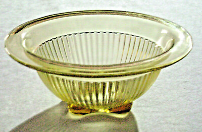#ad #ad Federal Amber Yellow Depression Glass Mixing Bowl 7quot;