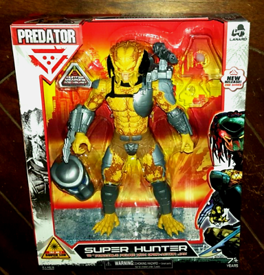 #ad Predator 2nd Series: SUPER HUNTER 12quot; Poseable Figure w Open Action Jaw amp; Helmet