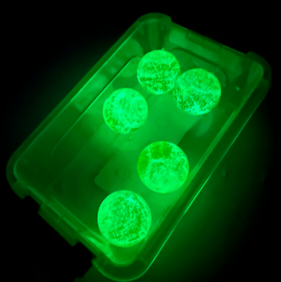 #ad #ad NEW Vaseline Uranium glass ball with AFTERGLOW light collectible 25 mm