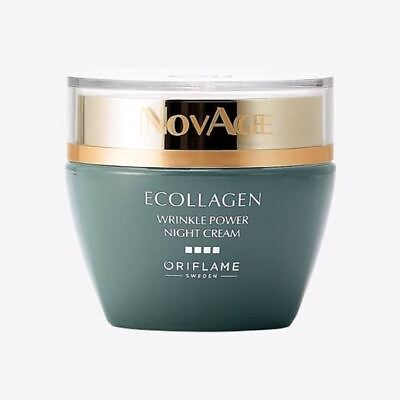 #ad Oriflame Ecollagen Wrinkle Power Night Cream For Skin Brightening 50ml