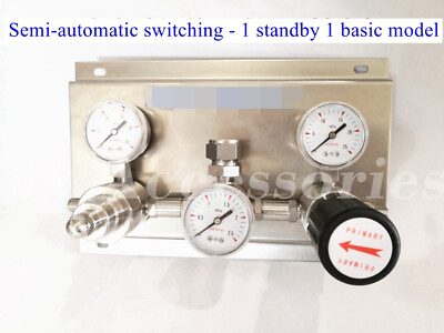 #ad 3000psig H2 CO2 nitrogen gas semi automatic switching device pressure regulator