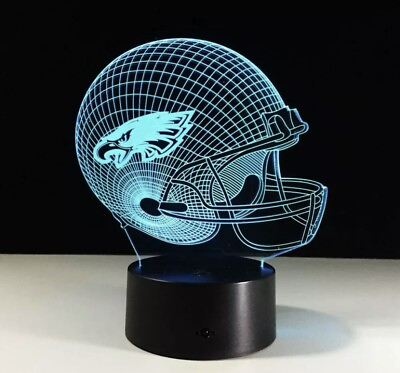 Philadelphia Eagles NFL Football Teams 3D LED Light Lamp Collectible Gift 🎁