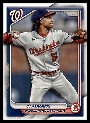 #ad 2024 Bowman #26 CJ Abrams Washington Nationals Baseball Card