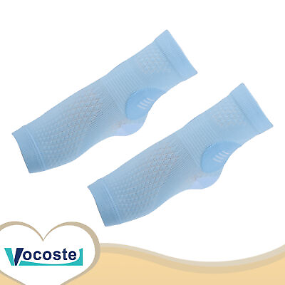 #ad Pieces of 2 Compression Ankle Brace Ankle Sleeve Socks for Sport Blue M Size