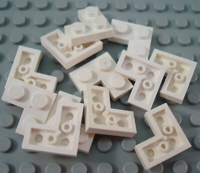 #ad LEGO Lot of 12 White 2x2 Corner Plate Pieces