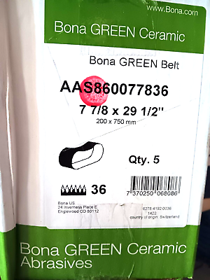 #ad #ad BONA GREEN CERAMIC ABRASIVES BELT 8quot;