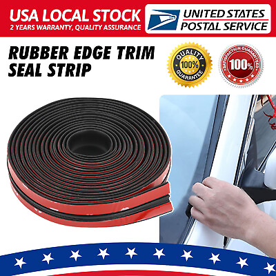 #ad 30Ft Rubber Seal Strip T shape Moulding Trim Car Door Weather Strip Edge 9M