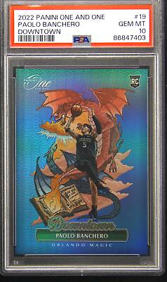 #ad #ad 2022 Panini One and One #19 Paolo Banchero DOWNTOWN PSA 10 GEM MINT POP 13 RC
