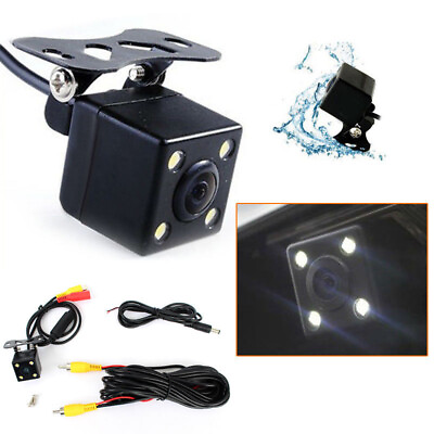 #ad 4LEDs Night Vision Waterproof CMOS Car Reverse Backup Parking Rear View Camera