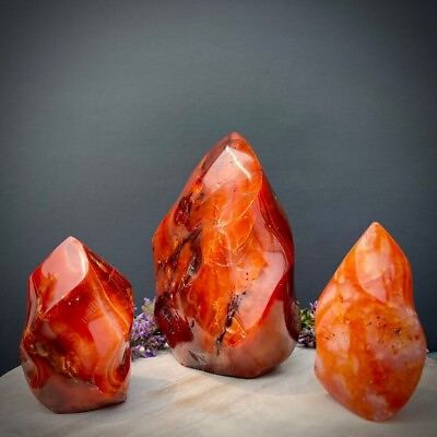 #ad Carnelian Flame Carnelian Crystal Tower Red Agate Flame Tower Home Decoration
