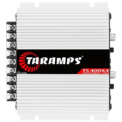 #ad Taramps TS 400x4 Automatic High Level Input 400 watts RMS 4 Channel Amplifier