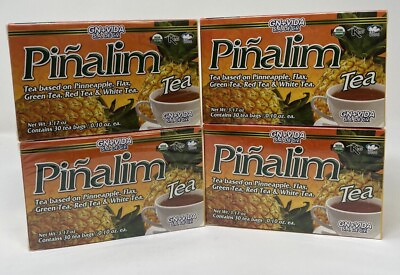 #ad 4 Pack Te Pinalim GNVida Tea Piñalim Pineapple Diet 120 Days supply
