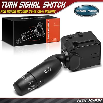 #ad New Turn Signal Switch for Honda Accord 08 12 CR V Insight With Auto Headlights