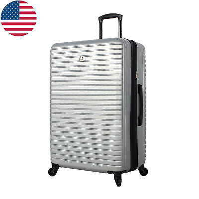 #ad Vacationer Hard Side 28 In Expandable Checked Luggage Retractable Pull Handle