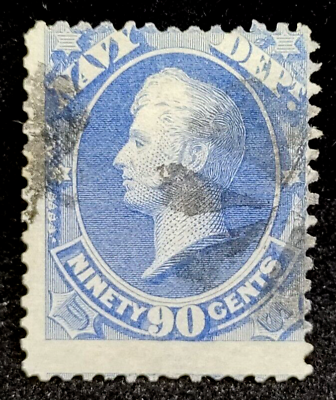 #ad MATT#x27;S STAMPS US SCOTT #O45 90 CENT NAVY DEPARTMENT OFFICIAL STAMP USED CV$375