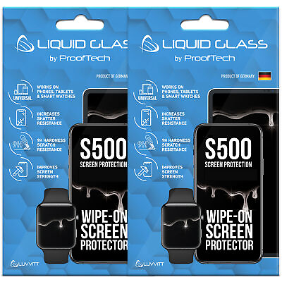 #ad 2 Pack Liquid Glass Screen Protector with $500 Screen Protection Universal