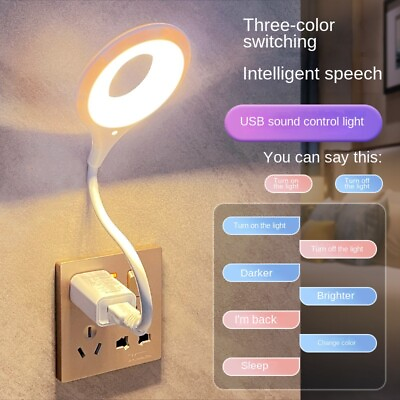 #ad Voice controlled light induction light LED English intelligent light portable