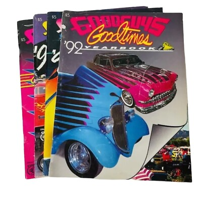 #ad Goodguys Goodtimes Hot Rods Yearbooks 1992 1995 1996 1997 Vintage Lot Of 4