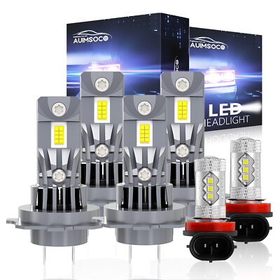 #ad FOR RAM ProMaster 1500 2500 3500 2014 2020 LED Headlight Fog Light Kit Bulbs