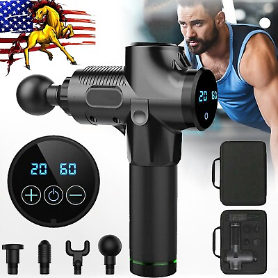 #ad Relaxing Message Gun Percussion Massager Deep Tissue Muscle Vibrating 20 Speed