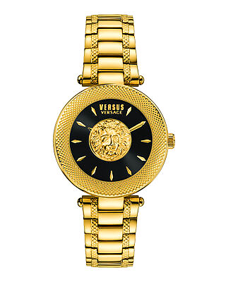#ad Versus Versace Womens Brick Lane IP Yellow Gold 36mm Bracelet Fashion Watch