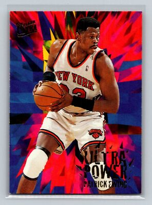 #ad #ad 1995 96 Ultra Power #2 Patrick Ewing New York Knicks Basketball Card