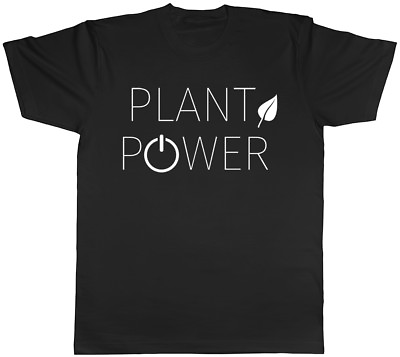 #ad Plant Power Vegan Mens Womens Ladies Unisex T Shirt