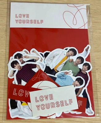 #ad BTS World Tour Love Yourself Merch Official Deco Sticker Set BigHit Ent.