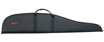 #ad Uncle Mike#x27;s GUNMATE SCOPED Black padded Lockable Rifle CASE 44 in. GUN22411