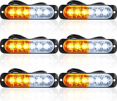 #ad #ad LED Amber Strobe Lights Vehicle Emergency Strobe Lights for Trucks LED Flashing