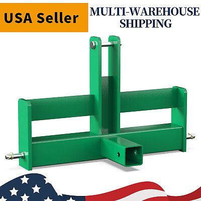 #ad 3 Point 2quot; Receiver Hitch Drawbar for Cat 1 W Suitcase Weight Brackets Green US