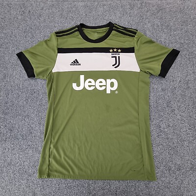 #ad Juventus Jersey Mens MEDIUM green soccer football 2017 18 third kit Size M
