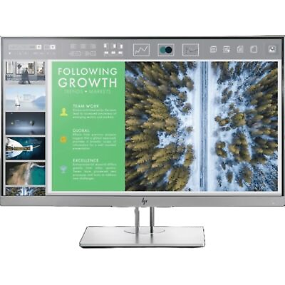 #ad HP EliteDisplay E243 23.8 Inch Screen LED Lit Monitor Silver