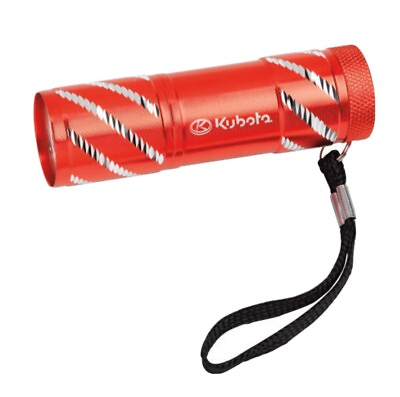 #ad kubota flashlight torch flashlite orange w batteries 9 LED pocket sized