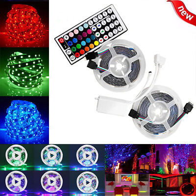 16.4quot; LED Strip Lights Remote Control Bedroom for Indoor Outdoor Use