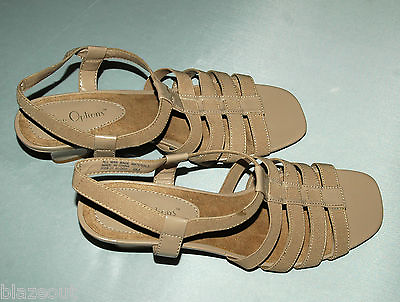 #ad Nue Options Womens Sandals Shoes Size 9M Straps Beige New without Box