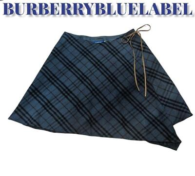 #ad Burberry London Blue Label Women size 36 Wrap Skirt JPN Original Limited