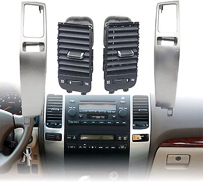 #ad 2PCS Dashboard Air Vent Sensor Penal For Toyota Land Cruiser Prado J120 2003 09