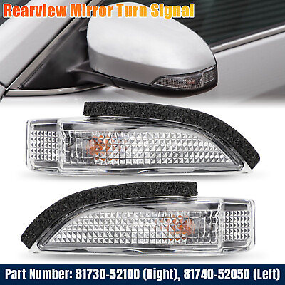 #ad 1Pair Side Rearview Mirror Light Turn Signal Lamp For Toyota Scion Corolla Camry