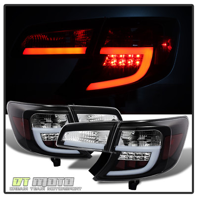 For Black 2012 2014 Toyota Camry Lumileds LED Bar Tail Lights Brake LeftRight
